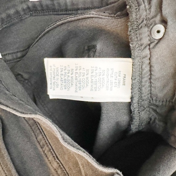 Frame Le Skinny De Jeanne Black Skinny Denim Jeans Size 26 - Picture 5 of 9